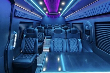 League City Sprinter Bus Interior