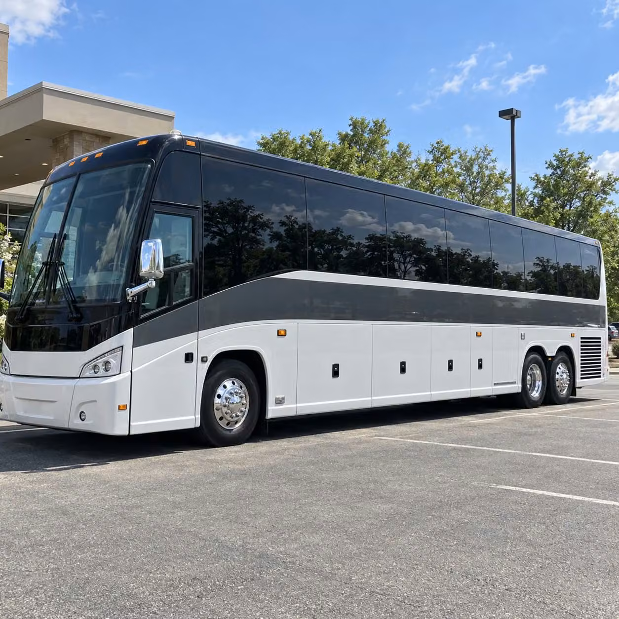 league city charter bus rental exterior